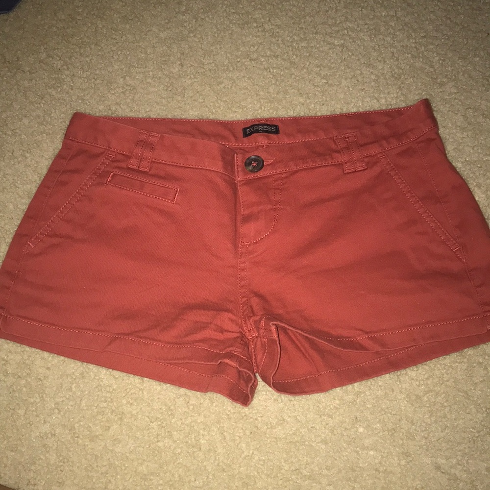 Red Cotton shorts - Picture 1 of 3